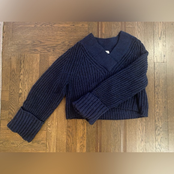 CHUNKY NAVY SWEATER - Picture 3 of 3